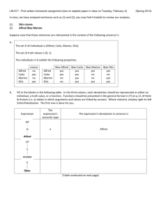 LIN 617 - First written homework assignment [due on stapled paper