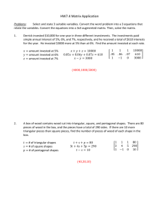 3x3 Systems Application Worksheet
