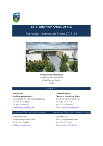 UCD Law Information Sheet