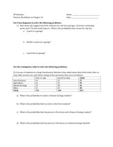 AP Statistics Name: Practice Worksheet on Chapter 15 Date: Use