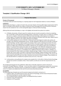 Template 2: Qualification Change -2012