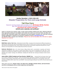 Disaster Preparation for Farm and Large Animals Tall