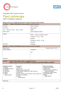2ww Urology Flexi Cystoscopy