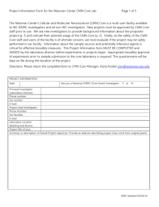 Project Information Sheets