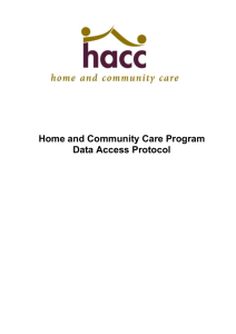 HACC MDS Data Access Protocol - Department of Social Services