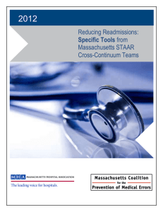 Reducing Readmissions: Specific Tools from Massachusetts Cross