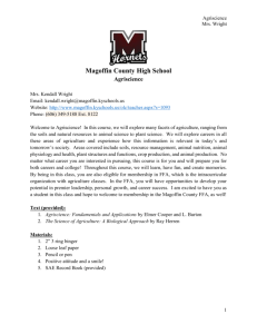 Magoffin County High School Agriscience