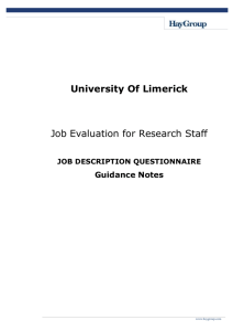 Guidance Notes - University of Limerick