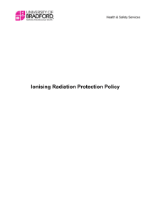 Ionising Radiation Protection Policy