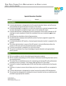 Special Education Checklist PSO - crodrig3