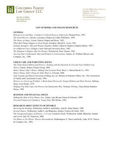 Book List - Columbia Family Law Group, LLC