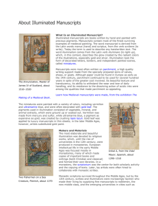 illuminated manuscript and definitions