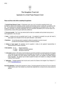 Small Project Research Grant form