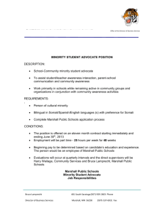 Administrator*s Report - Marshall Public Schools