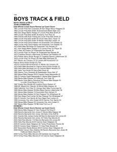 Track and Field- Boys - CIF San Diego Section