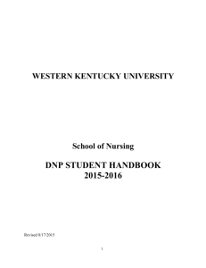 Doctor of Nursing Practice Student Handbook