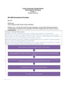 AP 5055 Enrollment Priorities 1-13-2014