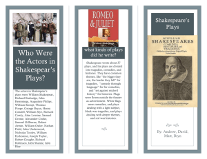 What were the 3 most popular plays?