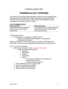 ACLS Pharmacology Overview