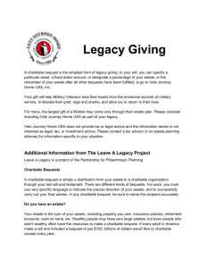 Legacy Giving - Vets Journey Home