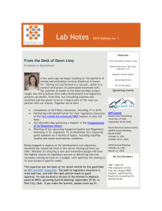Lab Notes - Empirical Testing Corp.