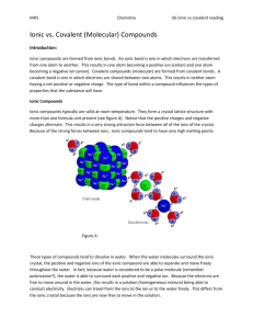 ionic vs molecular substances