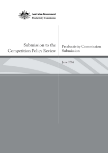 Submission to the Competition Policy Review
