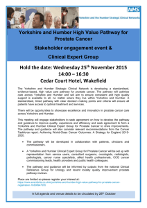 Event Flyer - Yorkshire and the Humber Strategic Clinical Networks