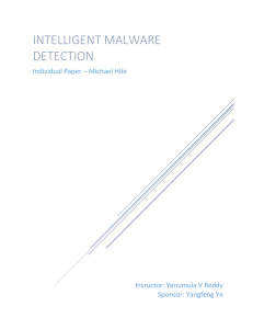 Intelligent Malware DeTection