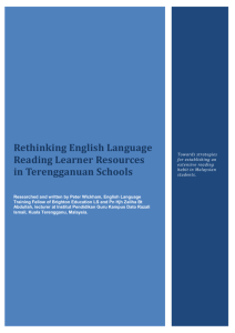 Rethinking English Language Reading Learner Resources in