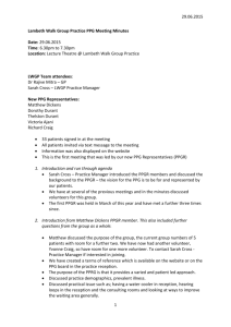 29.06.2015 Lambeth Walk Group Practice PPG Meeting Minutes