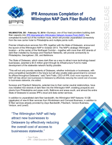IPR Announces Completion of Wilmington NAP Dark Fiber Build Out