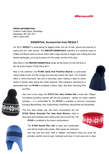 Winter Essentials press release
