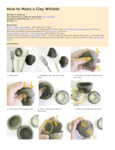 How to Make a Clay Whistle