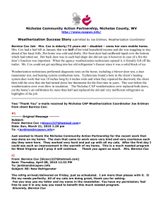 Nicholas Community Action Partnership, Nicholas County, WV http