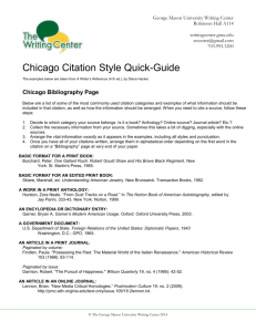 Chicago Quick Guide