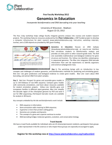 Genomics in Education - iPlant Pods