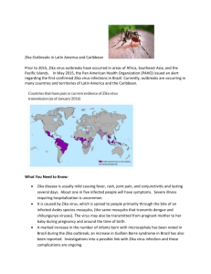 Zika Outbreaks in Latin America and Caribbean Prior to 2015, Zika