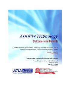 ATOB Vol 7 Number 1 - Assistive Technology Industry Association