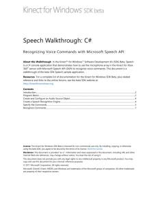 Create a Speech Recognition Engine