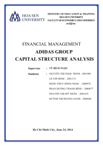 ADIDAS GROUP CAPITAL STRUCTURE ANALYSIS