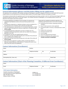 SAP Accreditation Application Form