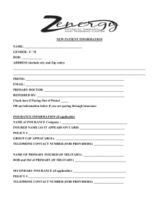 new patient form - Zenergy Physical Therapy