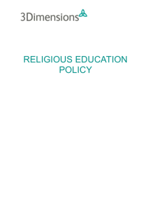 Religious Education policy