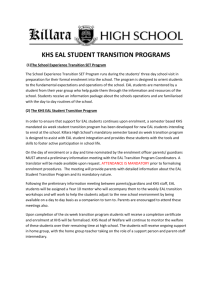 SET Program - Killara High School