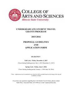 Undergraduate Student Travel - College of Arts & Sciences