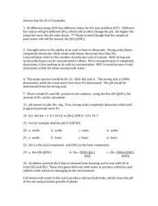 Answer key for Ch 14 Zumdahls select prob 1-53 - OPHS