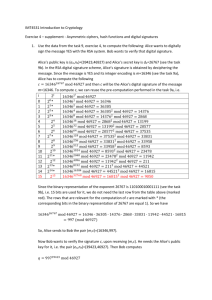 IMT4531 Introduction to Cryptology Exercise 4 – supplement