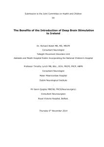 The Benefits of the Introduction of Deep Brain Stimulation to Ireland