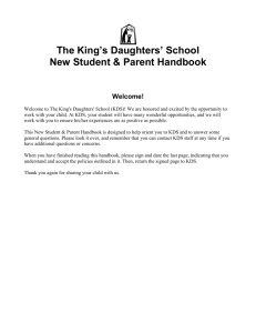 History of The King`s Daughters` School